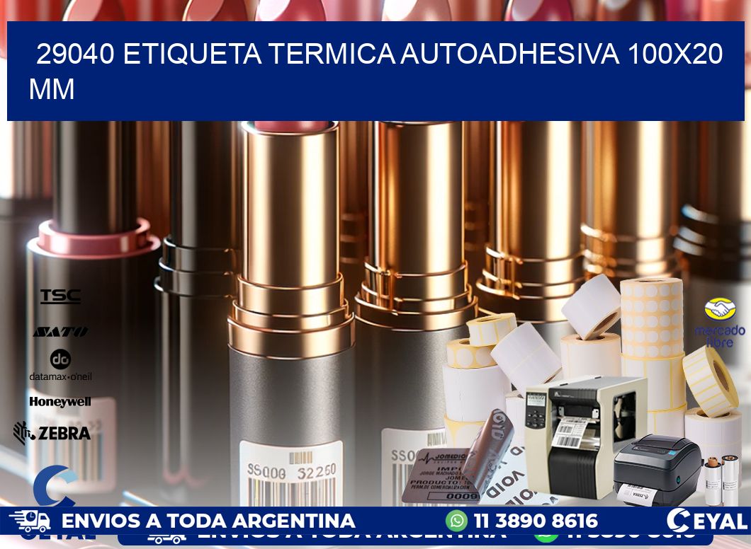 29040 Etiqueta Termica Autoadhesiva 100×20 mm