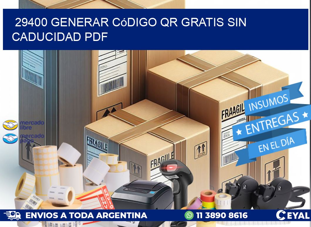 29400 Generar código QR gratis sin caducidad PDF