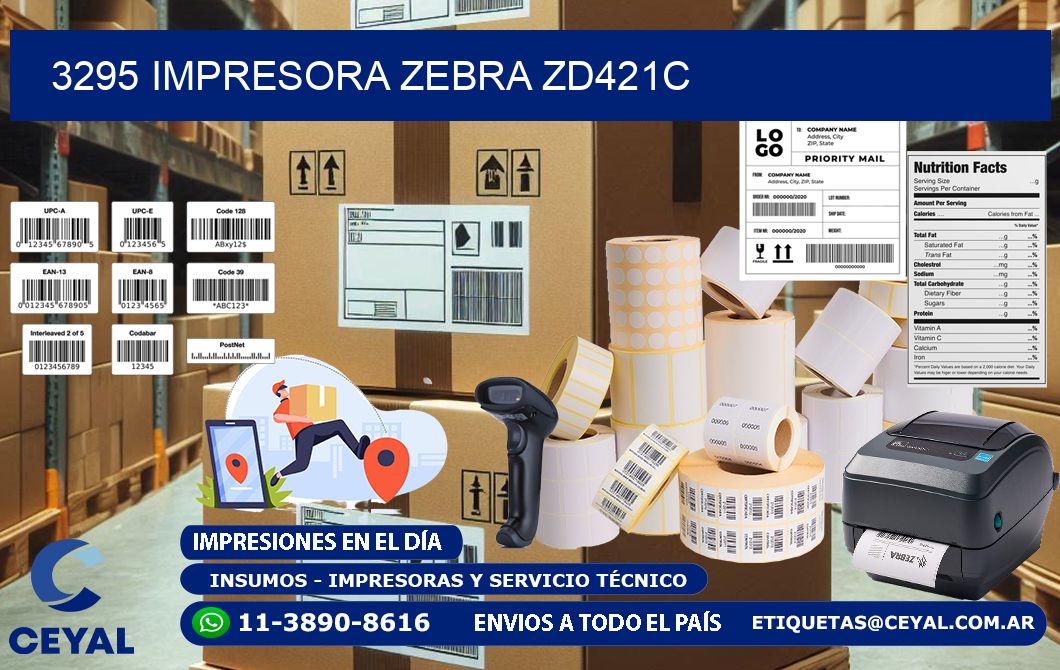 3295 Impresora Zebra zd421c