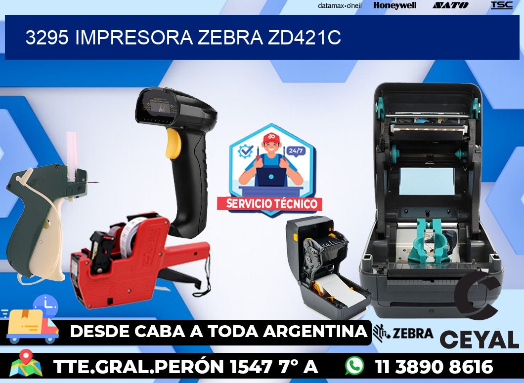 3295 Impresora Zebra zd421c