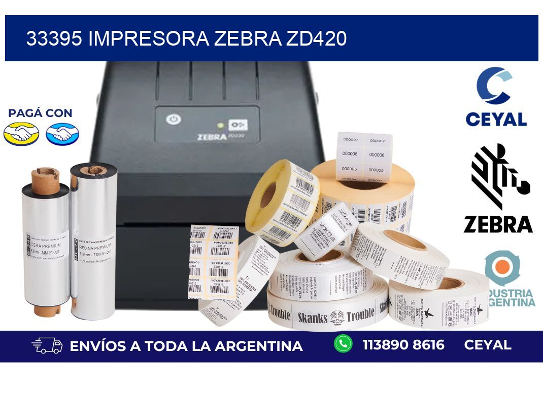 33395 Impresora Zebra ZD420