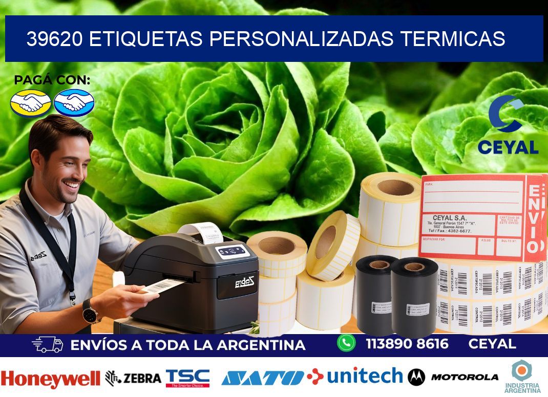 39620 Etiquetas personalizadas termicas
