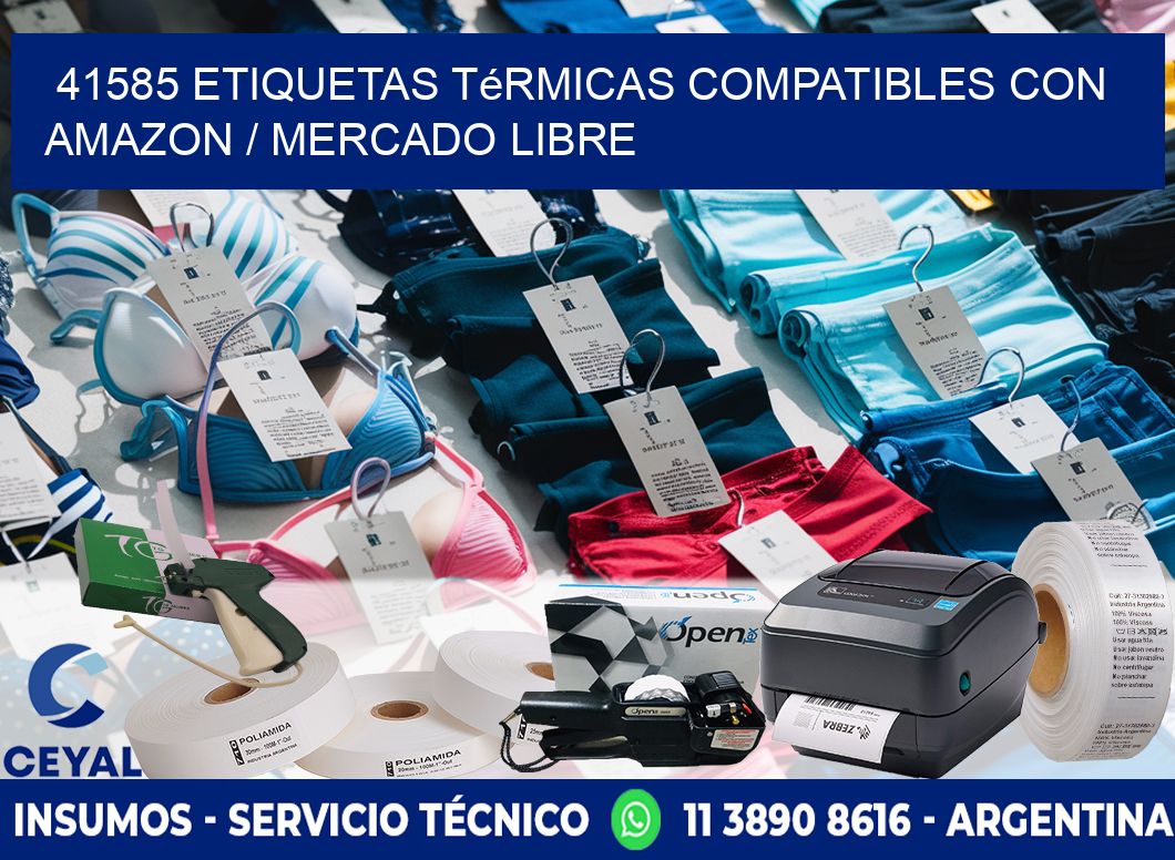 41585 etiquetas térmicas compatibles con Amazon / Mercado Libre