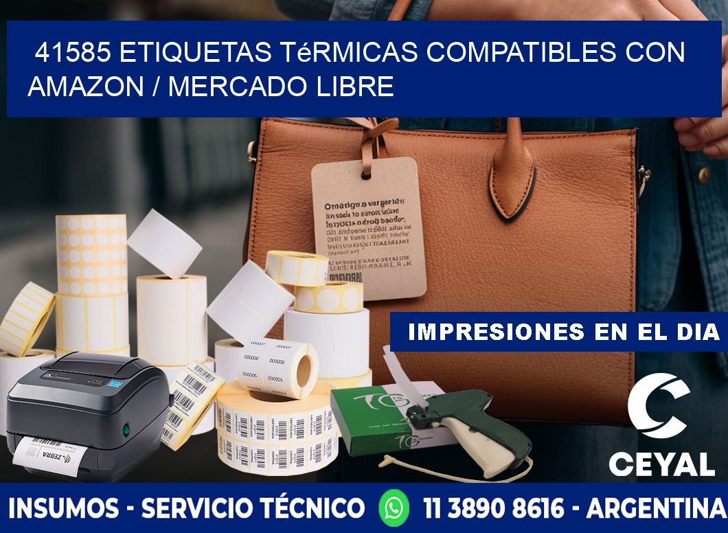 41585 etiquetas térmicas compatibles con Amazon / Mercado Libre