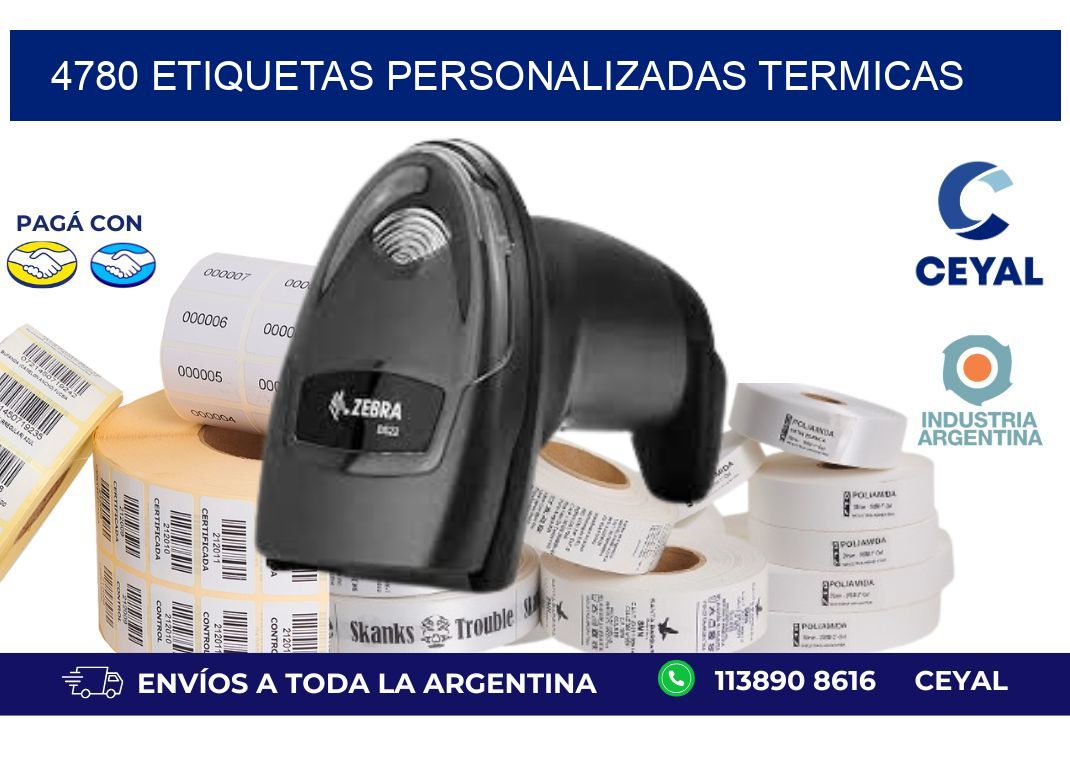 4780 Etiquetas personalizadas termicas