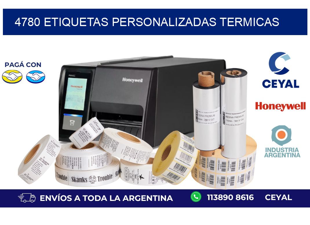 4780 Etiquetas personalizadas termicas