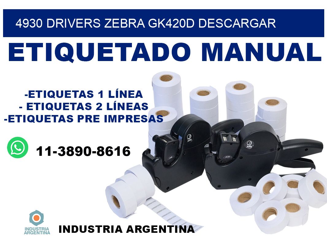 4930 drivers zebra gk420d descargar