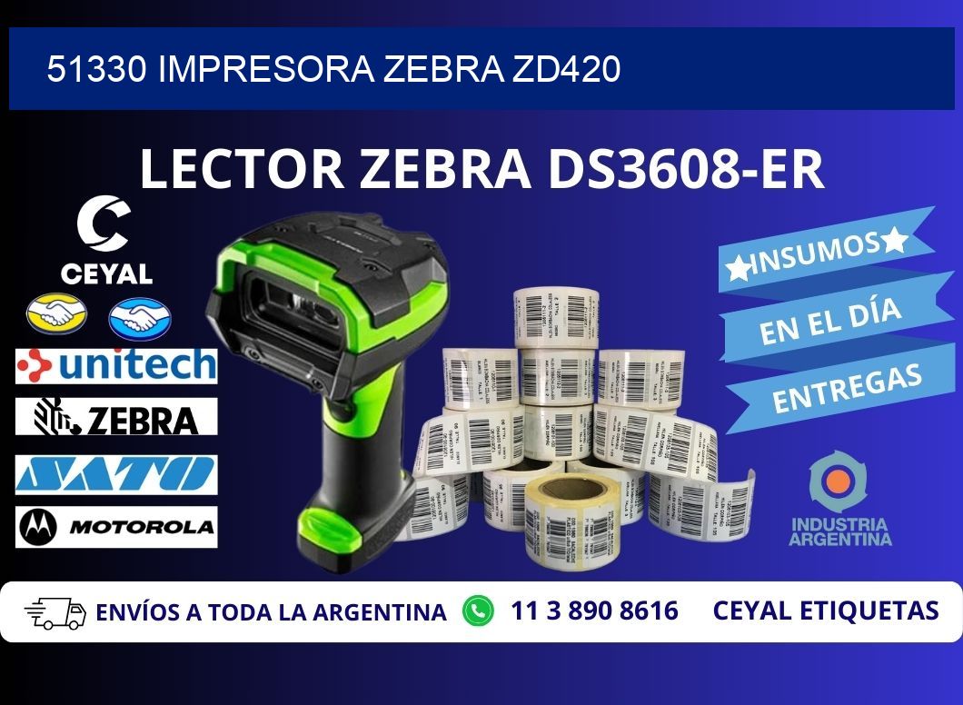 51330 Impresora Zebra ZD420