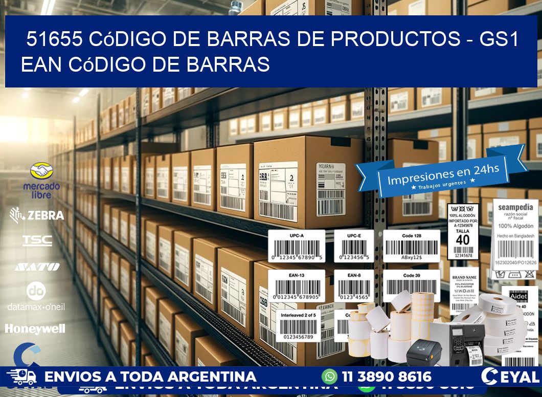51655 Código de Barras de productos – GS1 ean Código de Barras