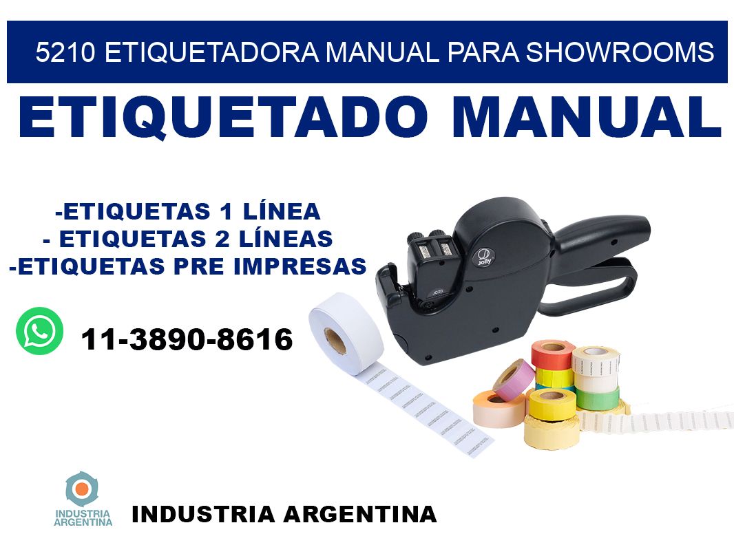 5210 etiquetadora manual para showrooms
