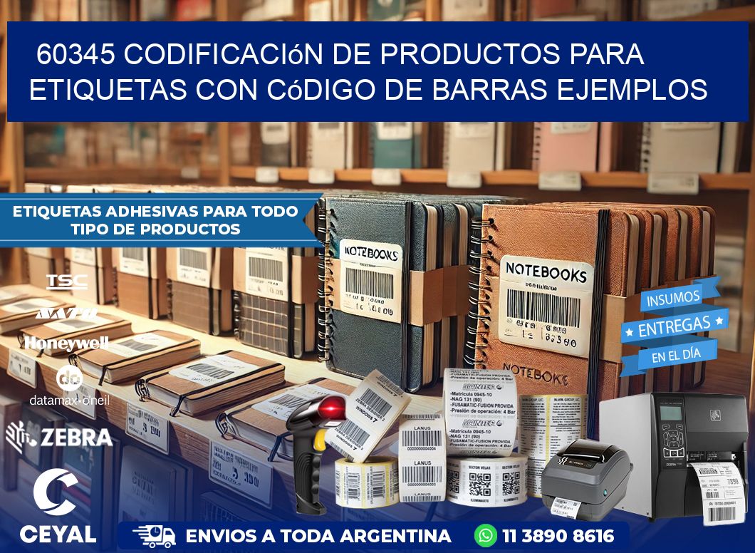 60345 Codificación de productos para etiquetas con código de barras ejemplos