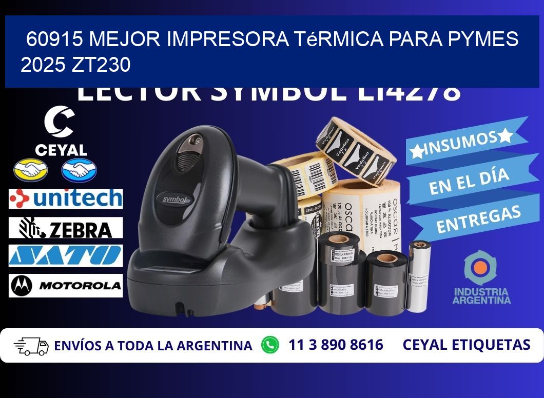 60915 mejor impresora térmica para pymes 2025 ZT230