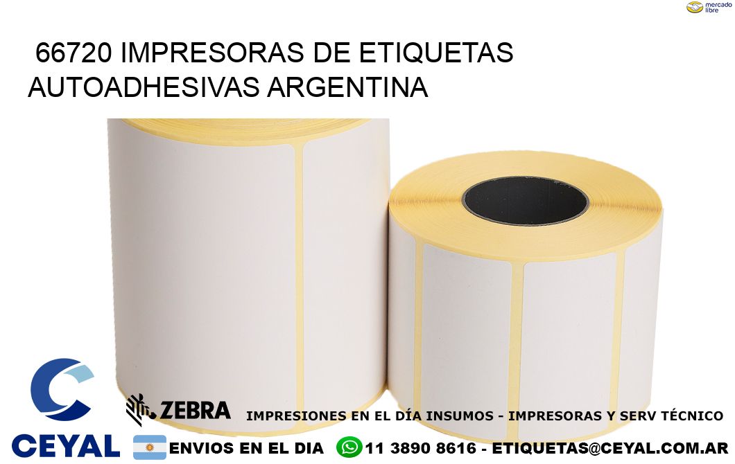 66720 Impresoras de etiquetas autoadhesivas argentina