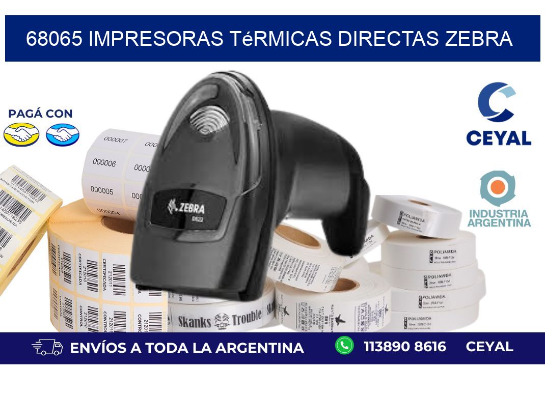 68065 impresoras térmicas directas zebra