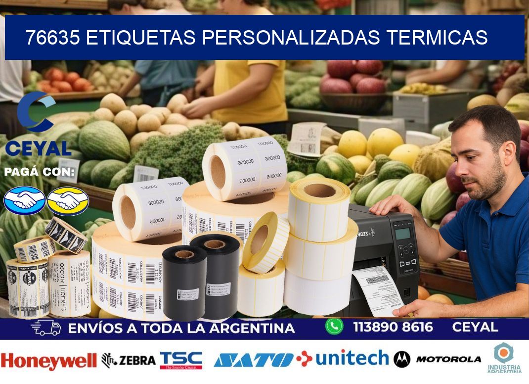 76635 Etiquetas personalizadas termicas