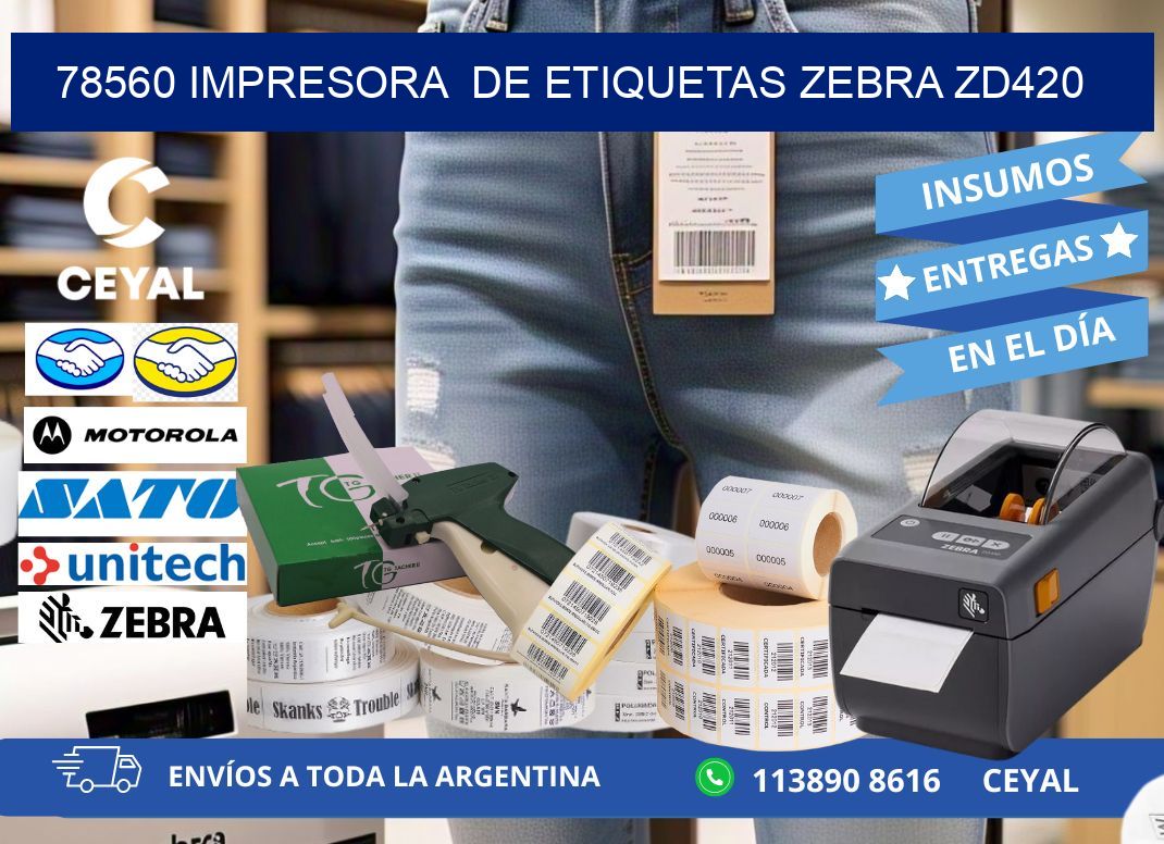 78560 impresora de etiquetas Zebra ZD420