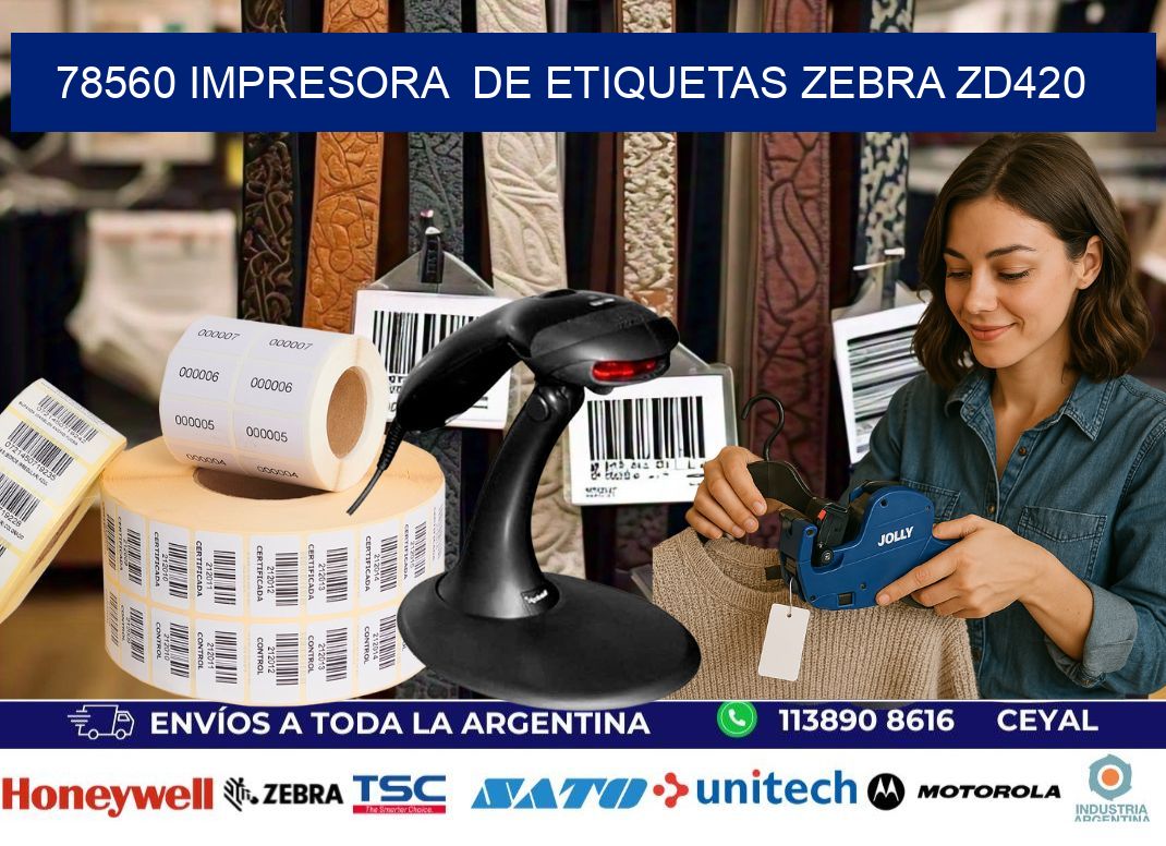 78560 impresora de etiquetas Zebra ZD420