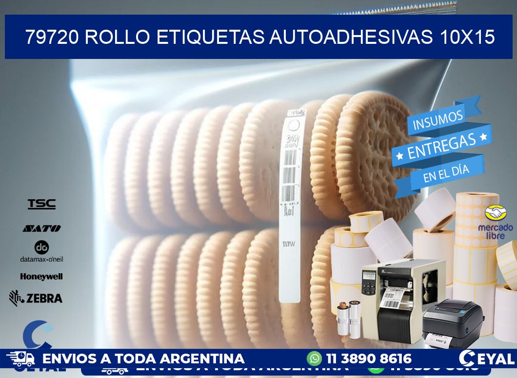 79720 Rollo Etiquetas autoadhesivas 10x15
