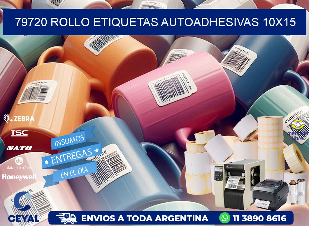 79720 Rollo Etiquetas autoadhesivas 10x15
