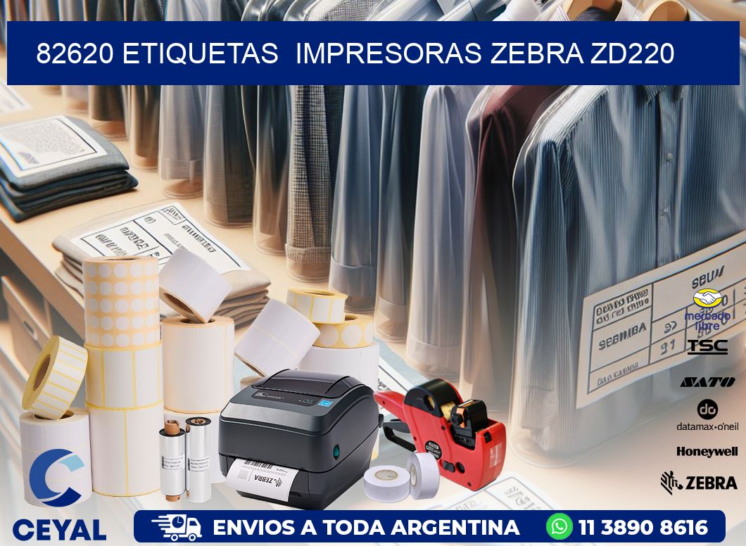 82620 etiquetas  impresoras zebra zd220