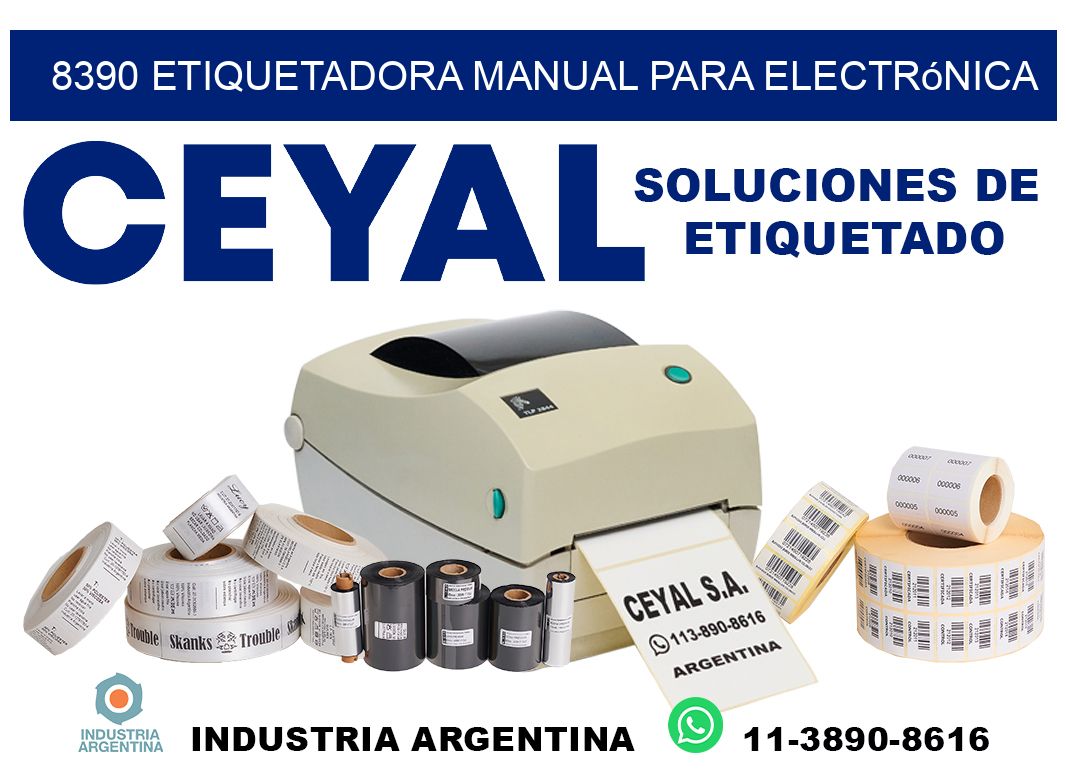 8390 etiquetadora manual para electrónica