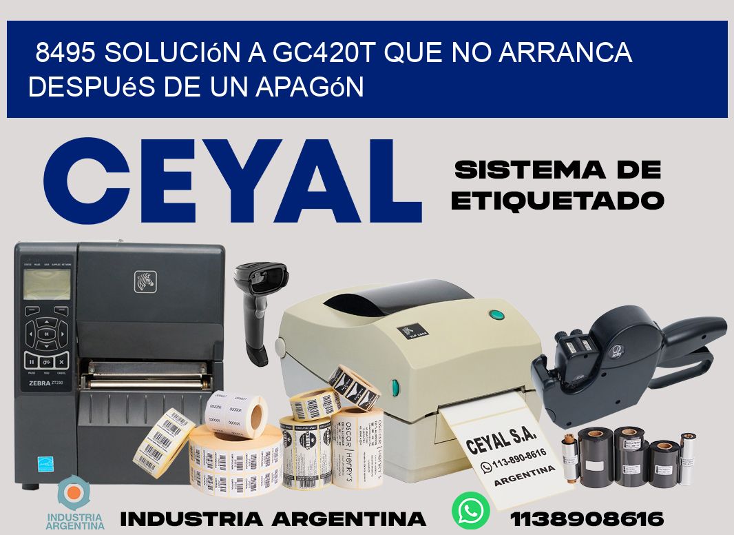 8495 solución a gc420t que no arranca después de un apagón