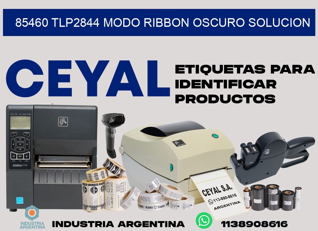85460 tlp2844 modo ribbon oscuro solucion