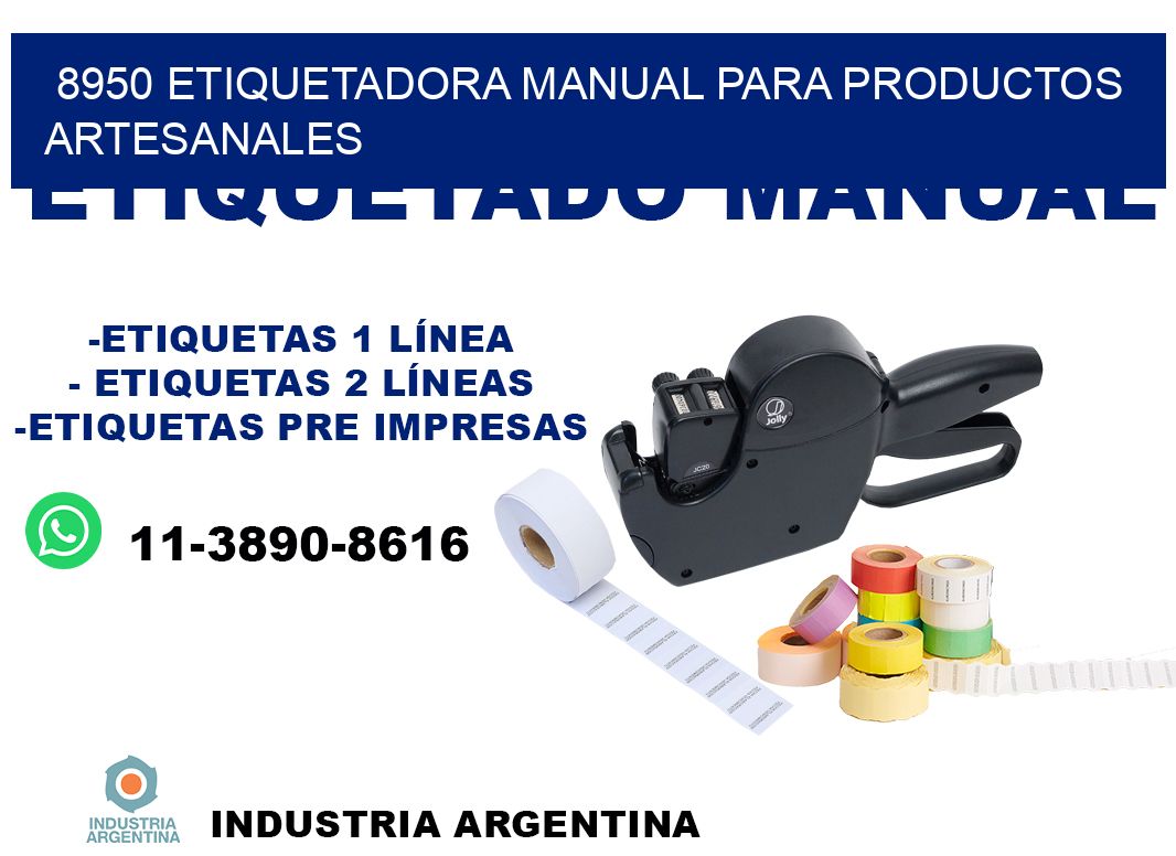 8950 etiquetadora manual para productos artesanales