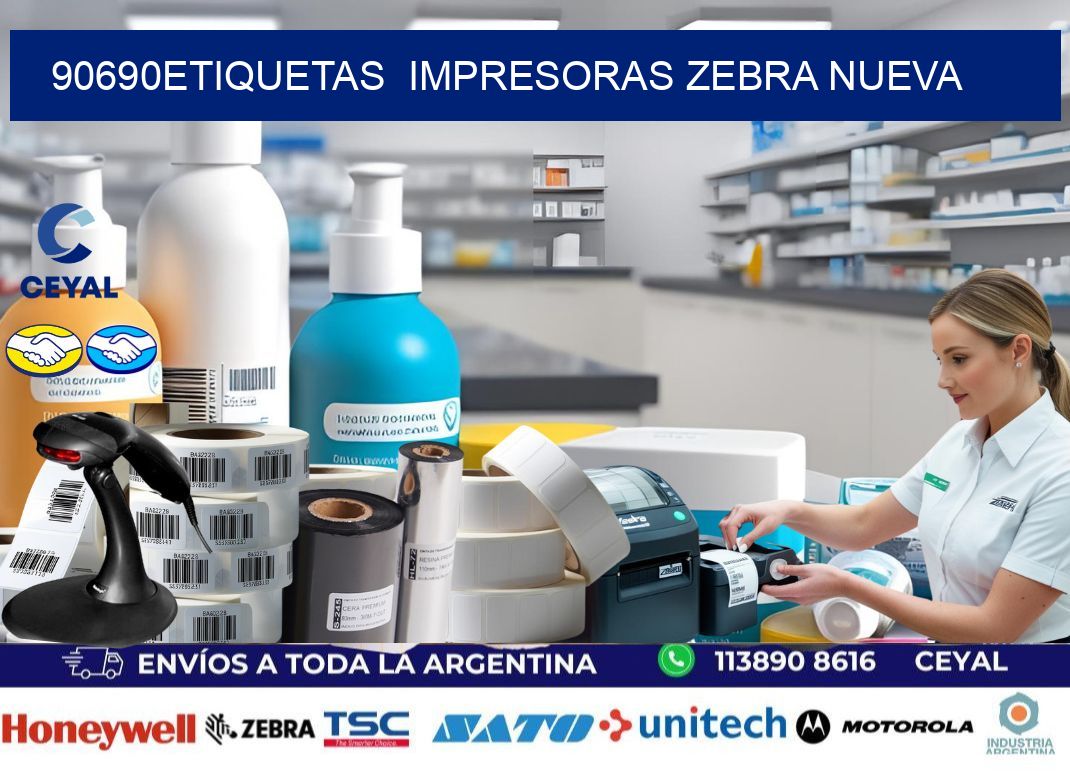 90690etiquetas impresoras zebra nueva