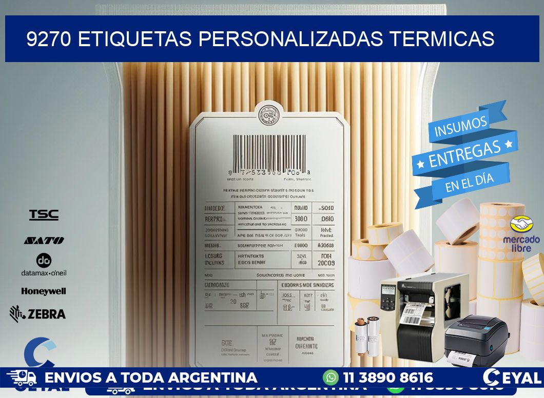 9270 Etiquetas personalizadas termicas
