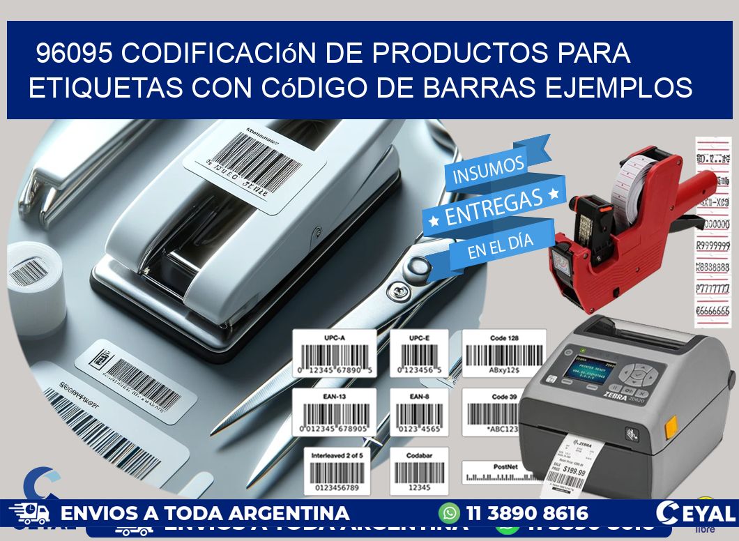 96095 Codificación de productos para etiquetas con código de barras ...