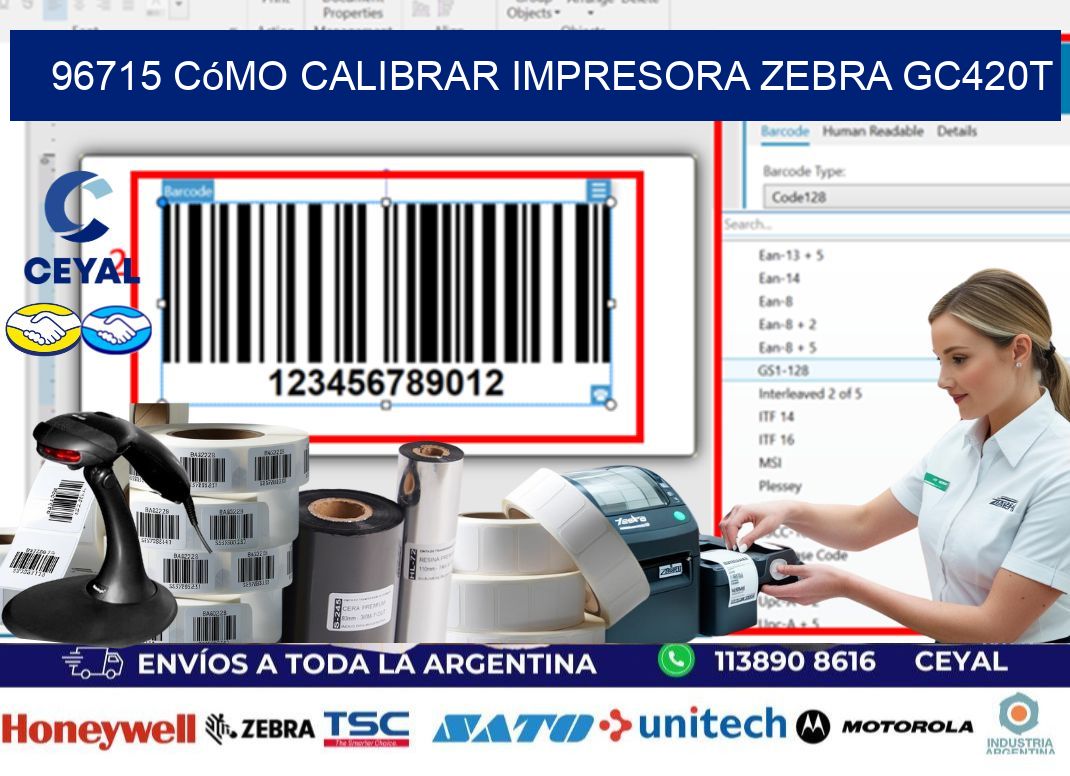 96715 cómo calibrar impresora zebra GC420T