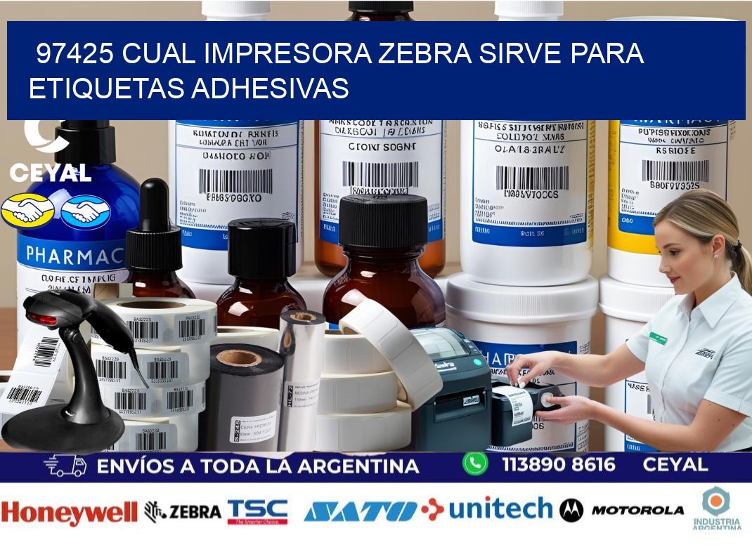 97425 cual impresora zebra sirve para etiquetas adhesivas