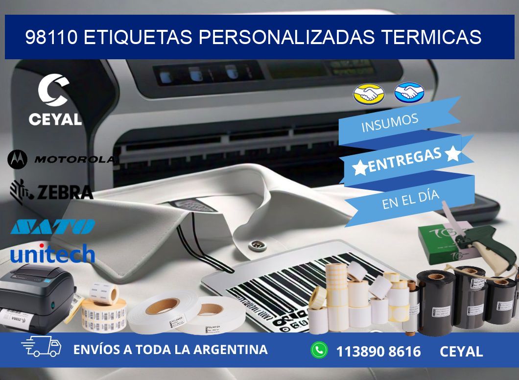 98110 Etiquetas personalizadas termicas