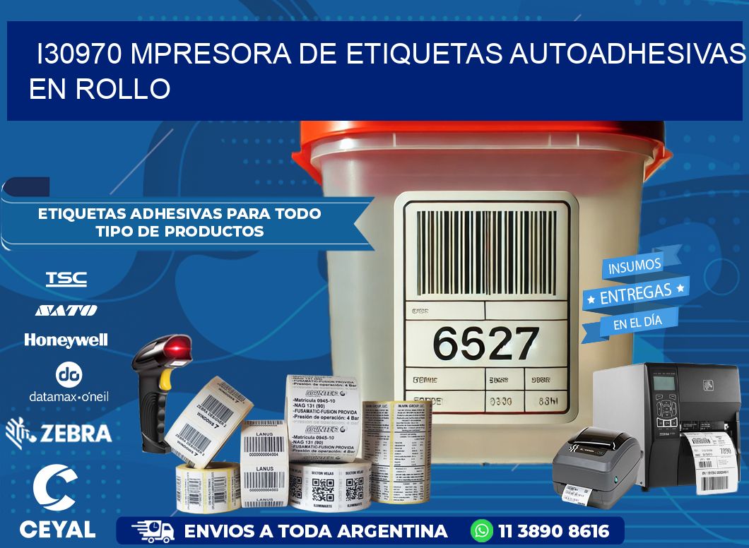 I30970 mpresora de etiquetas autoadhesivas en rollo