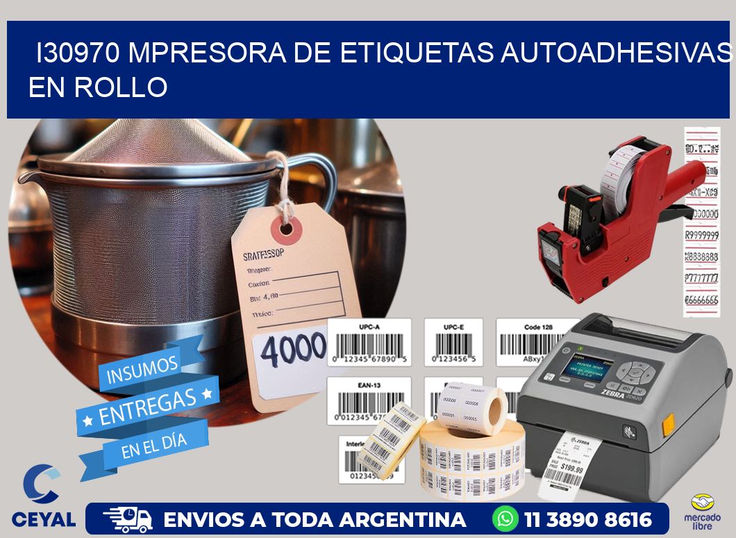 I30970 mpresora de etiquetas autoadhesivas en rollo