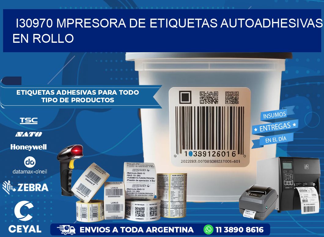 I30970 mpresora de etiquetas autoadhesivas en rollo