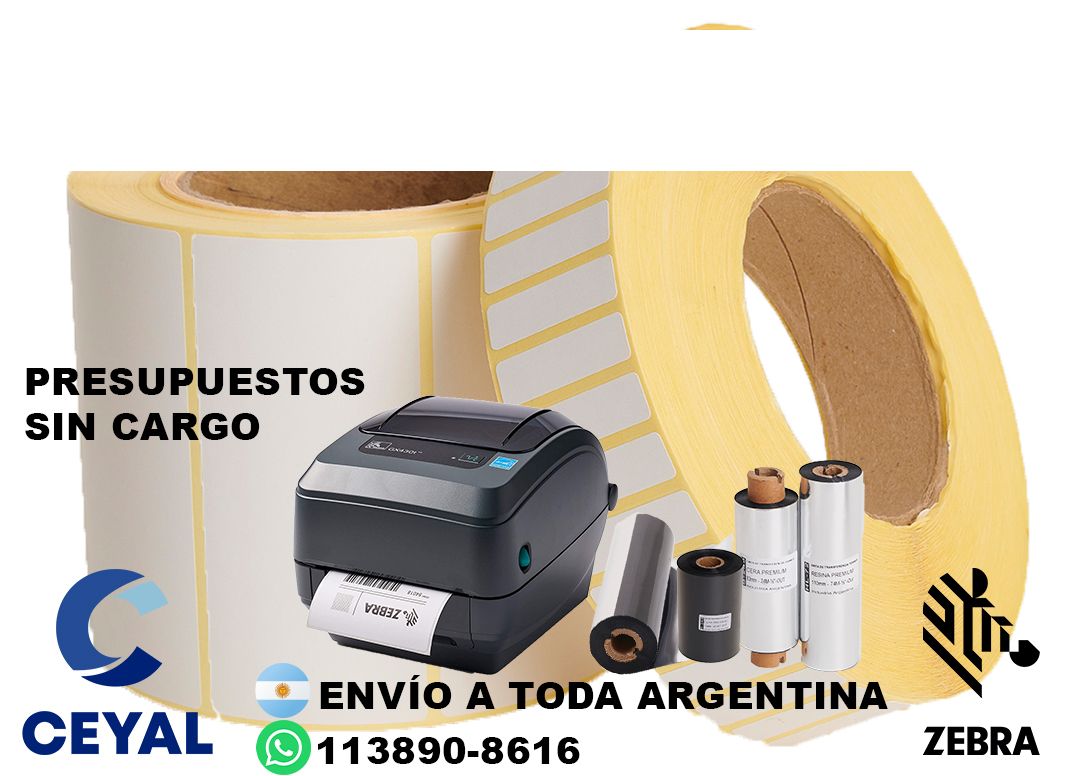 impresora industrial + 70855 etiquetas + ribbon