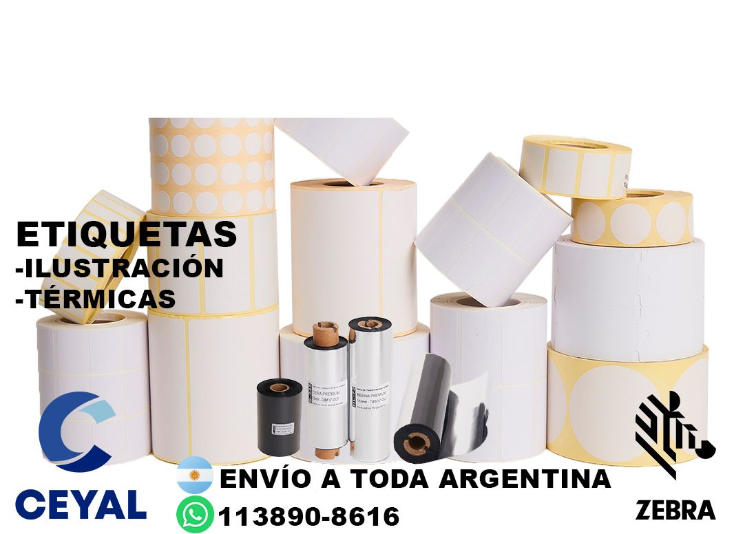 impresora zebra zd421 + 84865 etiquetas + ribbon