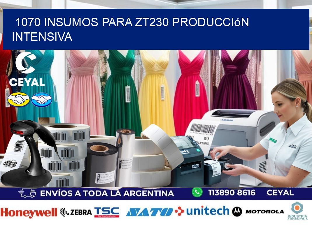 1070 insumos para zt230 producción intensiva