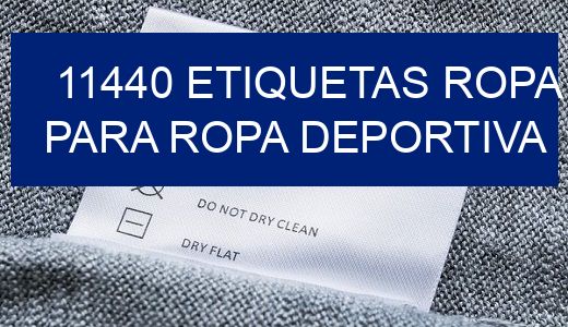 11440 Etiquetas ropa para ropa deportiva