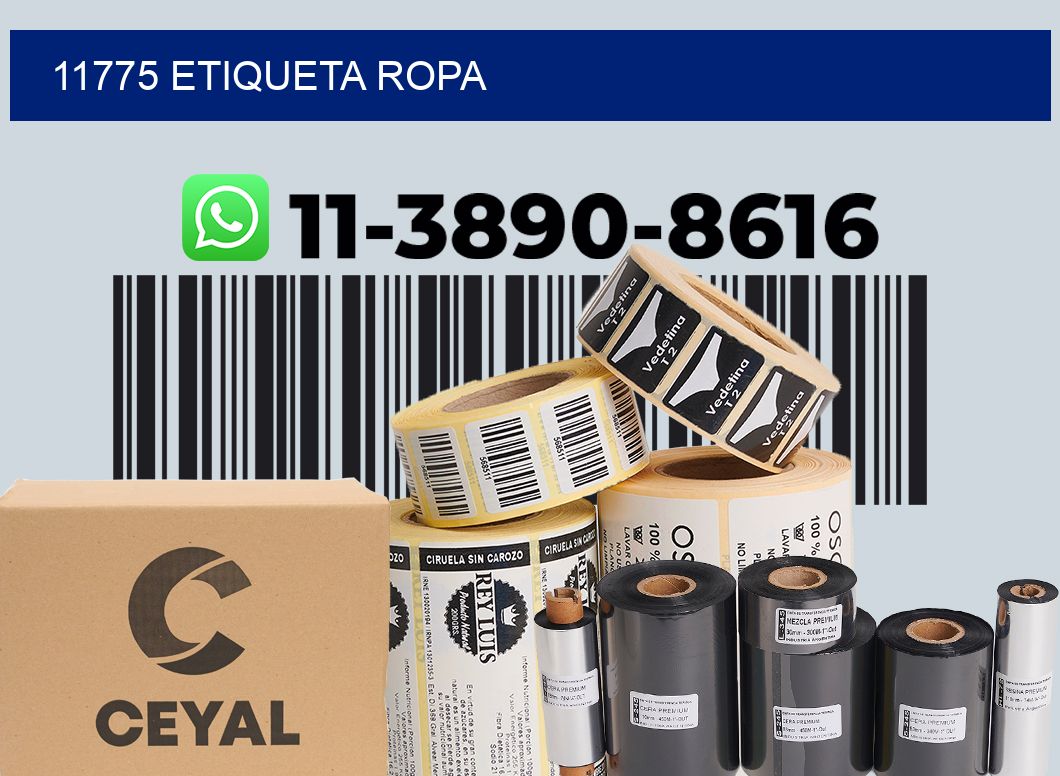 11775 etiqueta ropa