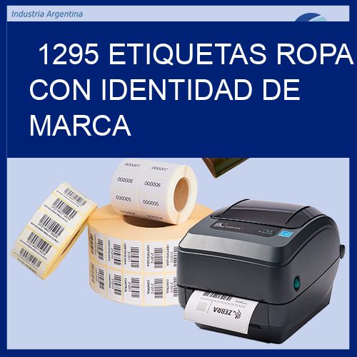 1295 Etiquetas ropa con identidad de marca