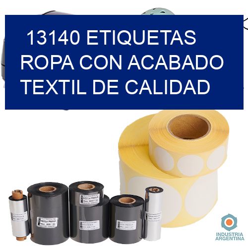 13140 Etiquetas ropa con acabado textil de calidad