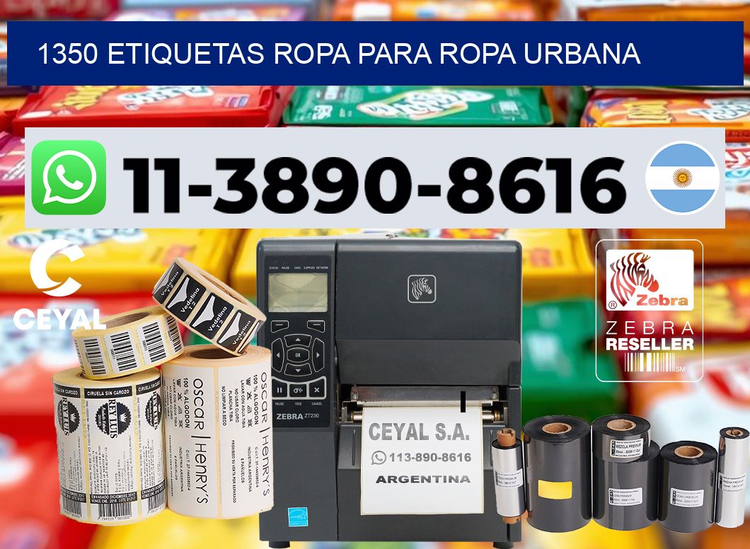 1350 Etiquetas ropa para ropa urbana