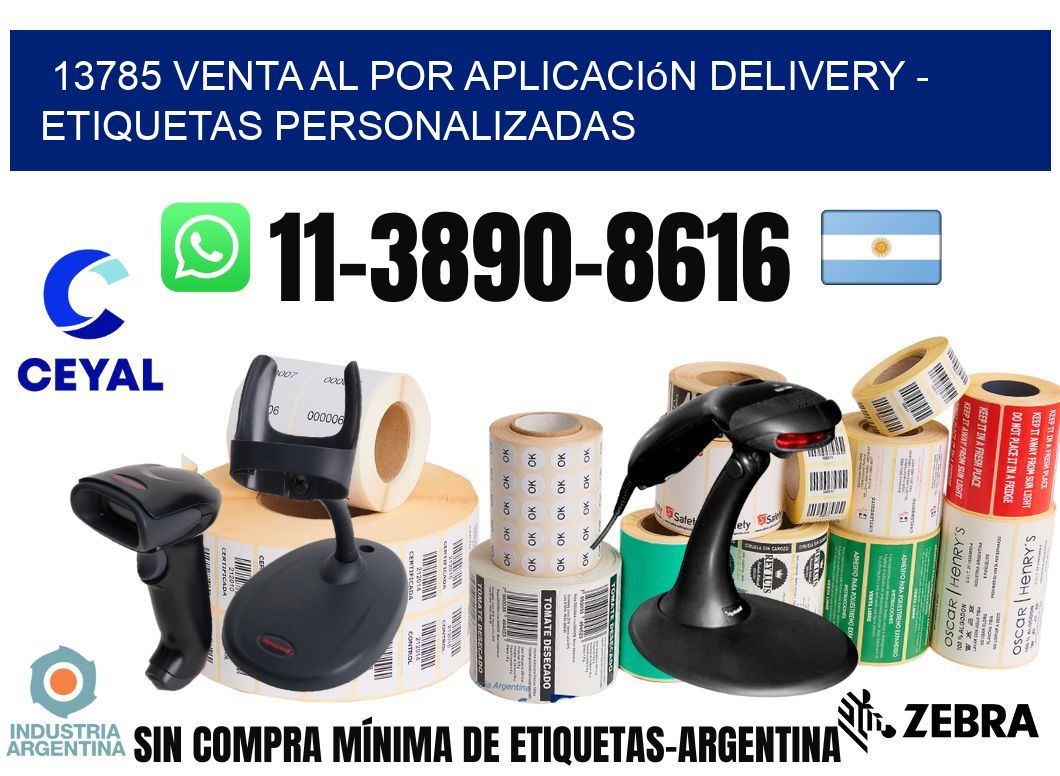 13785 Venta al Por Aplicación delivery - Etiquetas Personalizadas