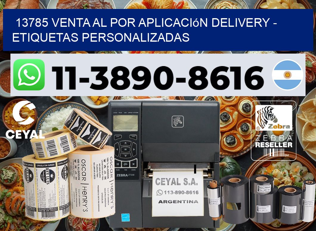13785 Venta al Por Aplicación delivery – Etiquetas Personalizadas