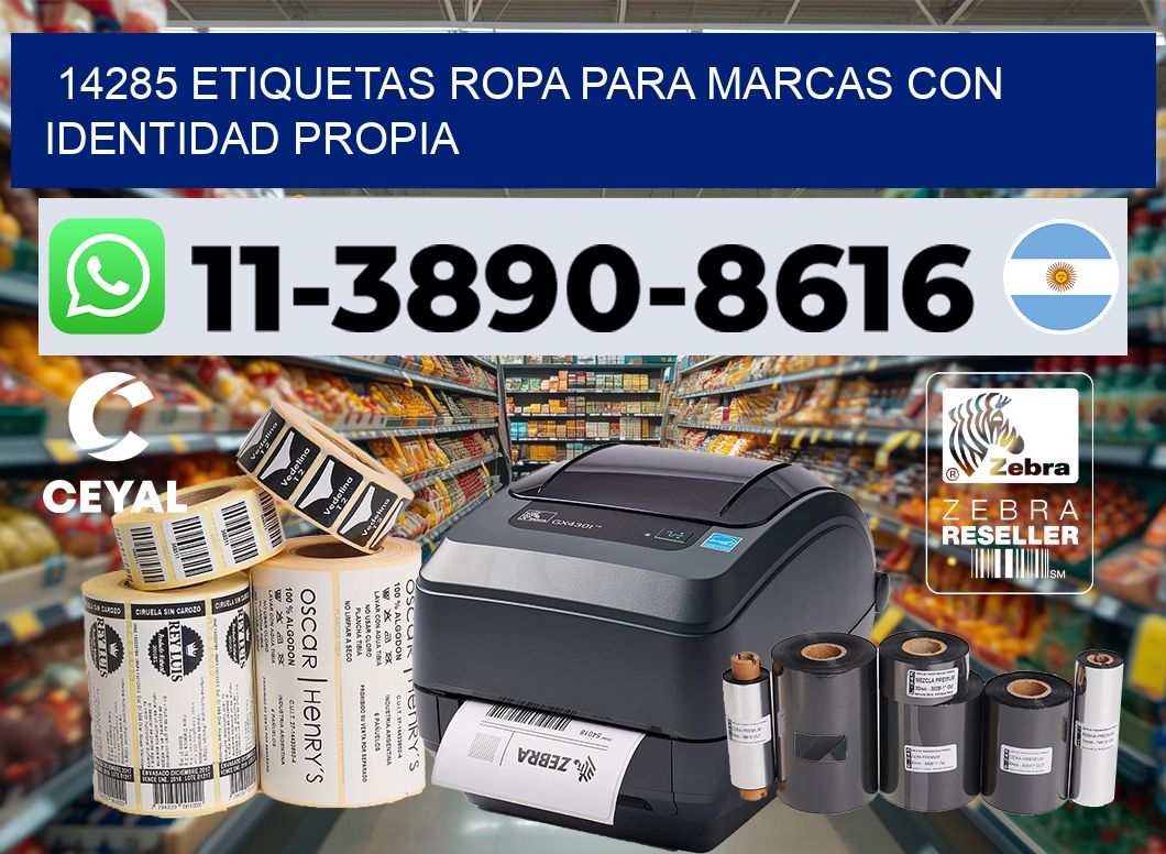 14285 Etiquetas ropa para marcas con identidad propia