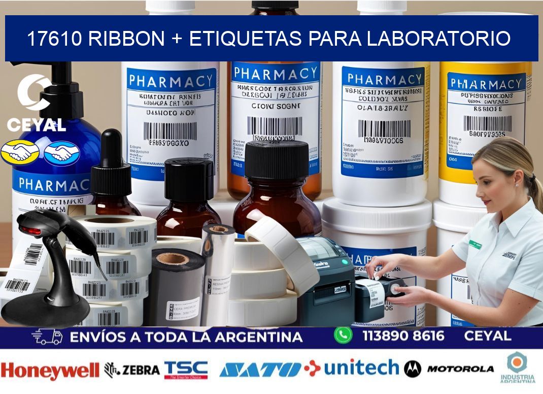 17610 ribbon + etiquetas para laboratorio