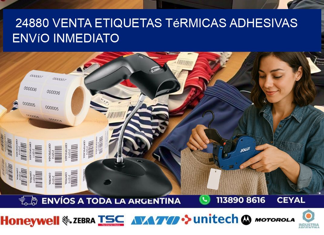 24880 venta etiquetas térmicas adhesivas envío inmediato
